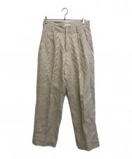 TANAKA (タナカ) THE WIDE EASY TROUSERS ベージュ サイズ:SIZE 73.5cm (W29)
