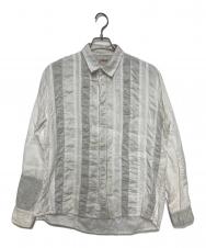 KAPITAL (キャピタル) コットンリネンパッチワークシャツ ホワイト サイズ:SIZE M