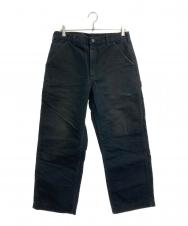 CarHartt (カーハート) LOOSE FIT WASHED DUCK FLANNEL LINED UTILITY WORK PANT ブラック サイズ:SIZE 32