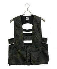AiE (エーアイイー) game vest nylon twill uneven dye カーキ サイズ:SIZE M