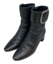 Saint Laurent Paris (サンローランパリ) Leather Joplin Buckle Ankle Boots レザー ジョプリン バックル アンクルブーツ ブラック サイズ:SIZE 36