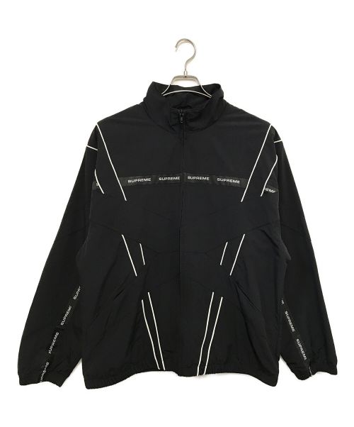 SUPREME（シュプリーム）SUPREME (シュプリーム) cross paneled track jacket（クロスパネルトラックジャケット） ブラック サイズ:Lの古着・服飾アイテム