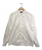 COMME des GARCONS HOMME（コムデギャルソン オム）の古着「シームドレスシャツ」｜ホワイト