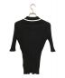 CINOH (チノ) ニットポロシャツ ブラック サイズ:38：4800円