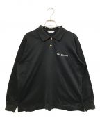 LEONARD SPORTレオナール スポーツ）の古着「金釦ポロシャツ」｜ブラック