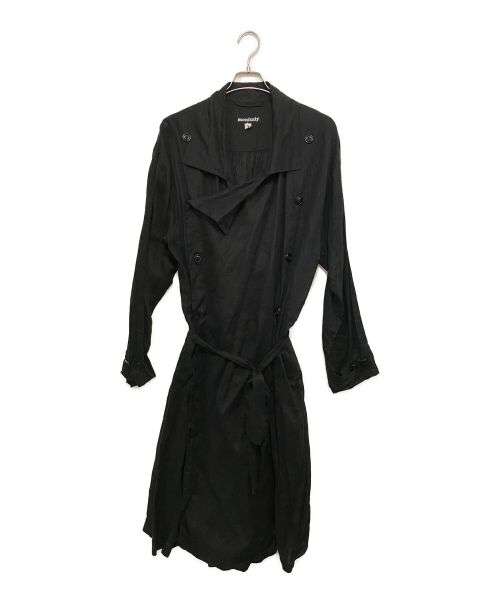 MONITALY（モニタリー）MONITALY (モニタリー) リネンコート ブラック サイズ:40の古着・服飾アイテム