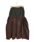 Vivienne Westwood RED LABEL (ヴィヴィアンウエストウッドレッドレーベル) マイクロチェックブロッキング ギャザースカート ブラウン サイズ:00：15800円