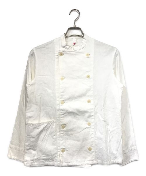 PF（ピーエフ）PF (ピーエフ) フレンチワークジャケット ホワイト サイズ:42の古着・服飾アイテム