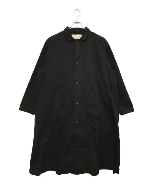 HARVESTY（ハーベスティー）HARVESTY (ハーベスティー) チノクロスオーバーコート ブラック サイズ:2の古着・服飾アイテム