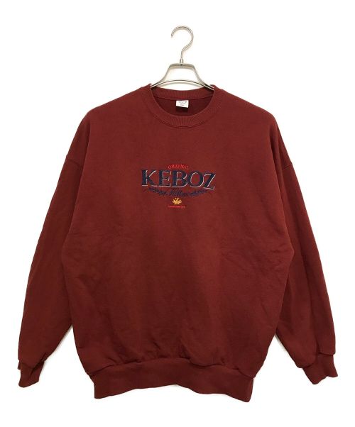 KEBOZ（ケボズ）KEBOZ (ケボズ) CFT SWEAT CREWNECK ボルドー サイズ:Ⅼの古着・服飾アイテム