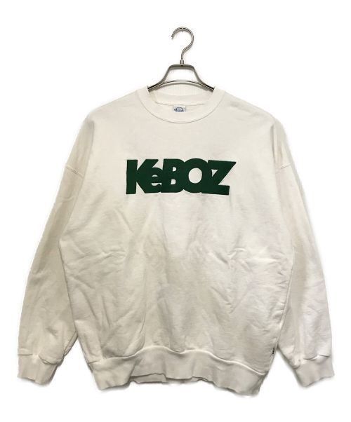 KEBOZ（ケボズ）KEBOZ (ケボズ) KITAYAMA 01 SWEAT CREWNECK ホワイト サイズ:XLの古着・服飾アイテム