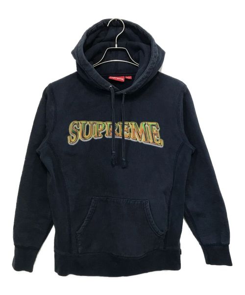 SUPREME（シュプリーム）SUPREME (シュプリーム) Metallic Arc Hooded Sweatshirt / メタリック アーク フード スウェット シャツ ネイビー サイズ:Sの古着・服飾アイテム