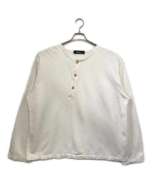 edition（エディション）edition (エディション) C/R SWEAT ヘンリーネックプルオーバー ホワイト サイズ:Sの古着・服飾アイテム