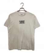 BURBERRY LONDONバーバリー ロンドン）の古着「ロゴ刺繍 オーバーサイズコットンTシャツ」｜ホワイト