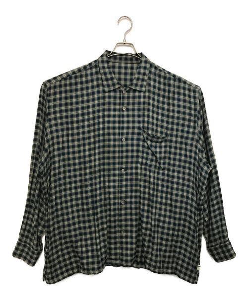 SSZ（エスエスズィー）SSZ (エスエスズィー) オンブレチェックシャツ グリーン サイズ:Ⅼの古着・服飾アイテム