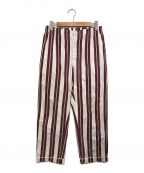 SUPREMEシュプリーム）の古着「Striped Pajama Pants」｜バーガンディー