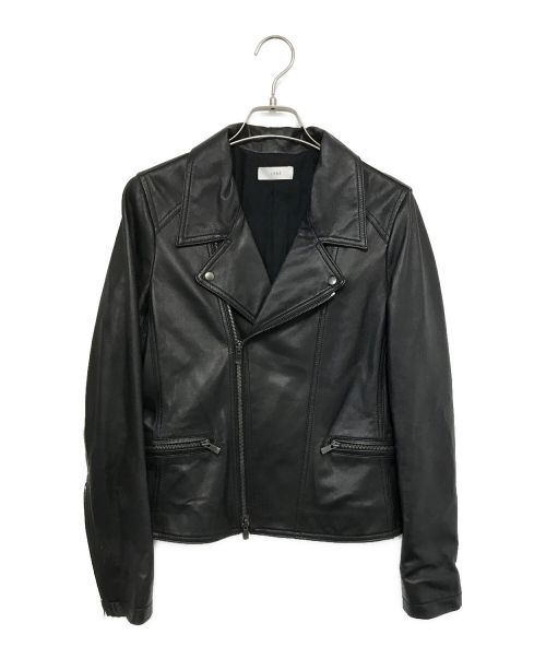 ipse（イプセ）ipse (イプセ) レザーライダースジャケット ブラック サイズ:40の古着・服飾アイテム