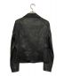 ipse (イプセ) レザーライダースジャケット ブラック サイズ:40：2980円