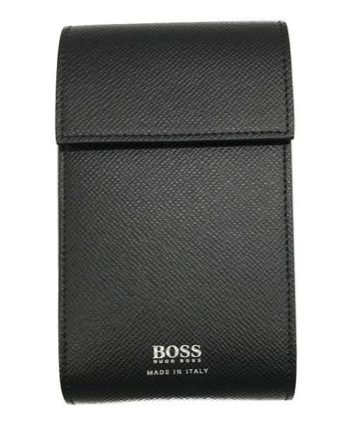 BOSS HUGO BOSS（ボス ヒューゴボス）BOSS HUGO BOSS (ボス ヒューゴボス) ネックポーチ ブラックの古着・服飾アイテム