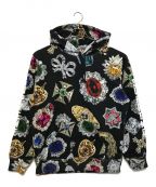 SUPREMEシュプリーム）の古着「Jewels Hooded Sweatshirt / ジュエルズ フーデッド スウェットシャツ」｜ブラック