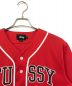stussy (ステューシー) ベースボールシャツ レッド サイズ:M：7800円