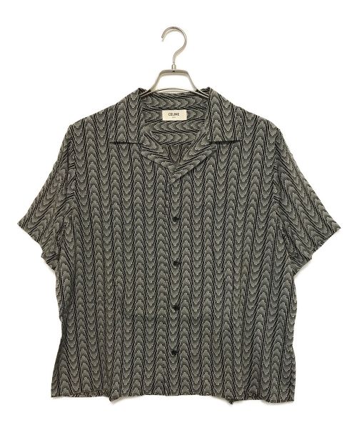 CELINE（セリーヌ）CELINE (セリーヌ) 総柄シャツ ブラック サイズ:42の古着・服飾アイテム