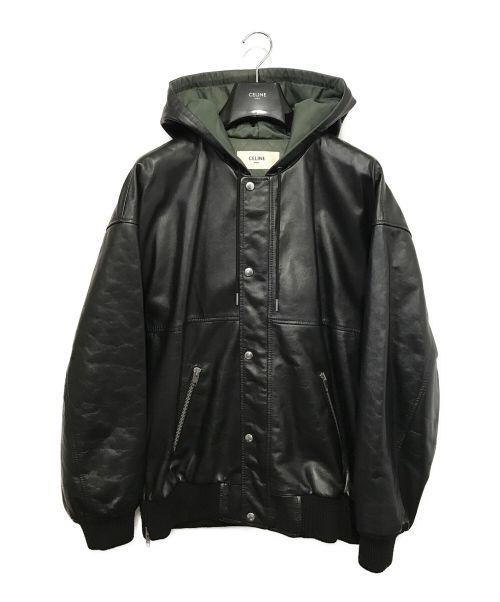CELINE（セリーヌ）CELINE (セリーヌ) Oversized Blouson Jacket / オーバーサイズ ブルゾンジャケット ブラック サイズ:46の古着・服飾アイテム