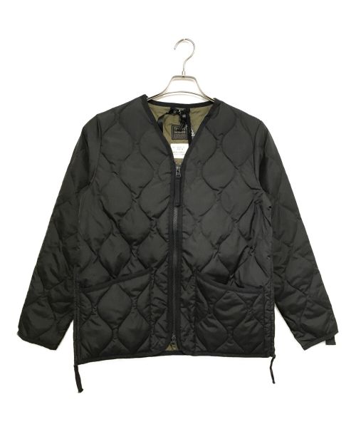 TAION（タイオン）TAION (タイオン) ミリタリー Vネックジップ ダウンジャケット ブラック サイズ:Mの古着・服飾アイテム