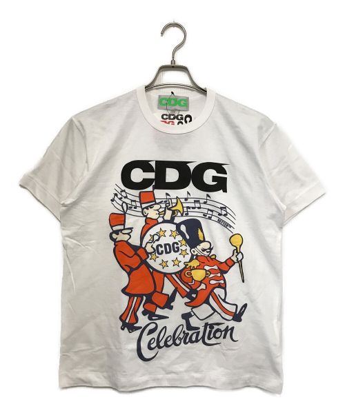 CDG（シーディージー）CDG (シーディージー) Celebration Tee ホワイト サイズ:Ⅼ 未使用品の古着・服飾アイテム