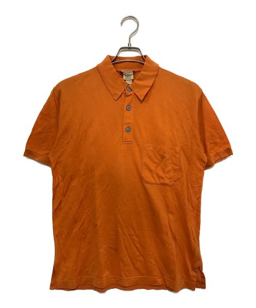 HERMES（エルメス）HERMES (エルメス) ポロシャツ オレンジ サイズ:Mの古着・服飾アイテム
