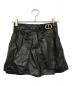 Christian Dior（クリスチャン ディオール）の古着「ラムスキンCDバックルショートパンツ」｜ブラック