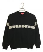 SUPREMEシュプリーム）の古着「Inside Out Logo Sweater / インサイド アウト ロゴ セーター」｜ブラック