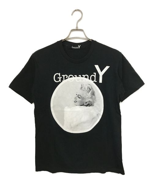 GROUND Y（グラウンドワイ）GROUND Y (グラウンドワイ) プリントTシャツ ブラック サイズ:3の古着・服飾アイテム