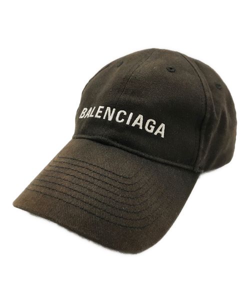 BALENCIAGA（バレンシアガ）BALENCIAGA (バレンシアガ) ロゴベースボールキャップ ブラック サイズ:59cmの古着・服飾アイテム