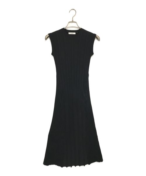 CINOH（チノ）CINOH (チノ) STUDIOUS別注ノースリーブニットドレス ブラック サイズ:36の古着・服飾アイテム