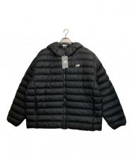 NEW BALANCE (ニューバランス) フーデッドパッファージャケット ブラック サイズ:2XL