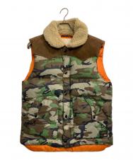 DENIM & SUPPLY RALPH LAUREN (デニム＆サプライ ラルフローレン) ダウンベスト ブラウン×カーキ サイズ:M