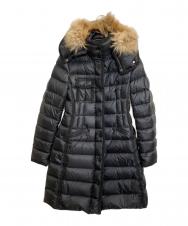 MONCLER (モンクレール) HERMIFUR/ダウンコート ブラック サイズ:00