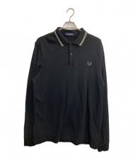 FRED PERRY (フレッドペリー) 長袖ポロシャツ ブラック サイズ:ＸＬ