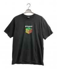 stussy (ステューシー) S64 Pigment Dyed Tee ブラック サイズ:M