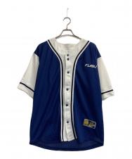 FUBU (フブ) ゲームシャツ ネイビー×ホワイト サイズ:L