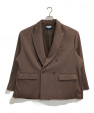 MAISON SPECIAL (メゾンスペシャル) Omega Rib Prime-Over Double Tailored Jacket ブラウン サイズ:2