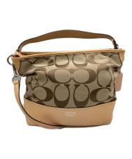 COACH (コーチ) シグネチャー2WAYショルダーバッグ ベージュ