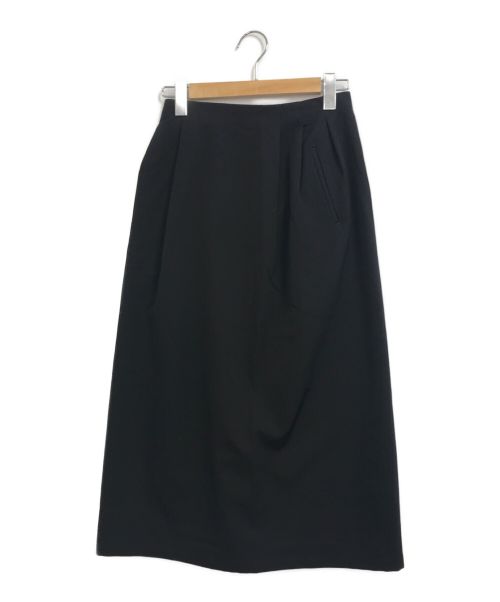 Y's（ワイズ）Y's (ワイズ) [OLD]バックボタン変形スカート ブラック サイズ:表記なしの古着・服飾アイテム