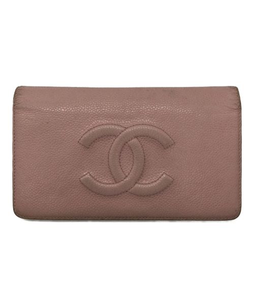 CHANEL（シャネル）CHANEL (シャネル) 長財布 ピンクの古着・服飾アイテム