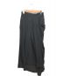 YOHJI YAMAMOTO (ヨウジヤマモト) シルクラップスカート ブラック サイズ:SS：15800円