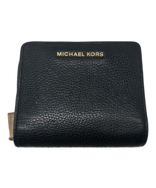 MICHAEL KORS（マイケルコース）MICHAEL KORS (マイケルコース) 2つ折り財布 ブラックの古着・服飾アイテム