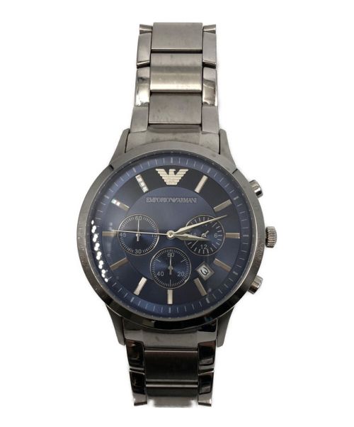 EMPORIO ARMANI（エンポリオアルマーニ）EMPORIO ARMANI (エンポリオアルマーニ) 腕時計 ブルーの古着・服飾アイテム