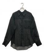 LE CIEL BLEUルシェルブルー）の古着「ボイルボウシャツ」｜ブラック