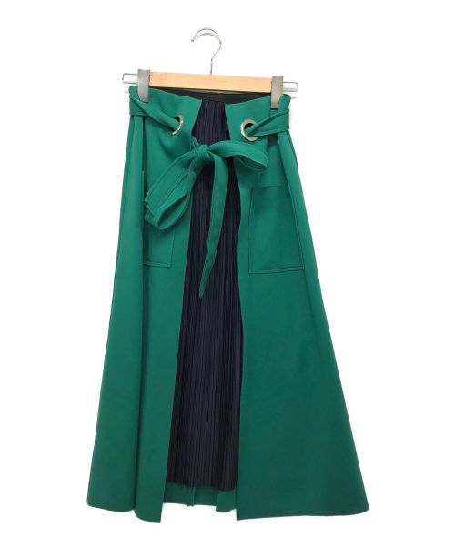 eimee law（エイミーロウ）eimee law (エイミーロウ) 切替スカート グリーン サイズ:38の古着・服飾アイテム